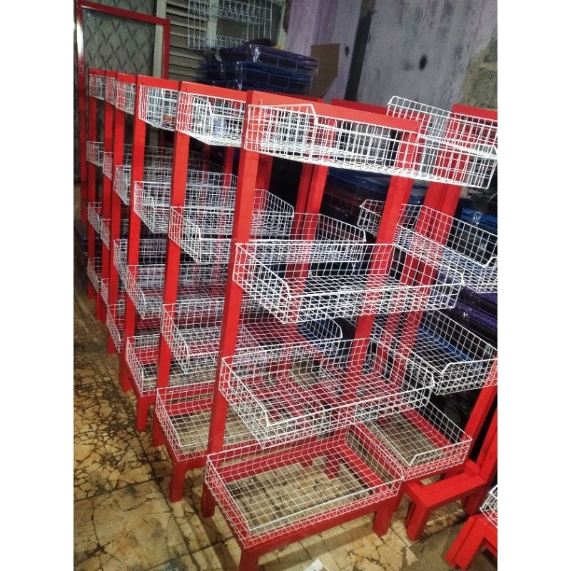 rak ciki warung 4susun serbaguna