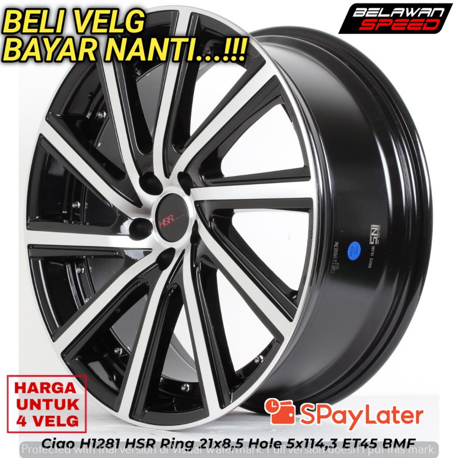 PROMOVELG HSR RING 21 PCD 5X114,3 UNTUK ALPHARD MAZDA CX5 CRV-TOKO VELG DEPOK