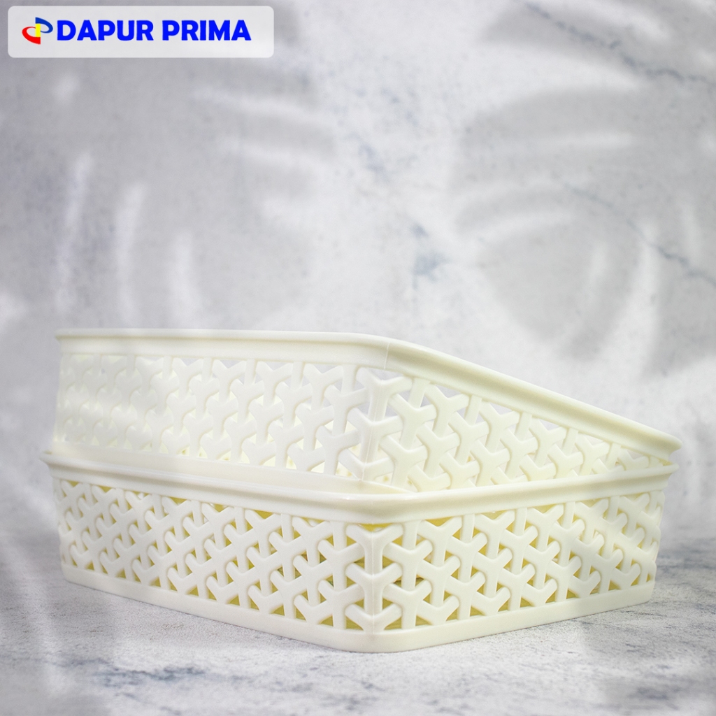 STORAGE BOX ORGANIZER PUTIH - HW 5791 KRJ SRBGN CASTALLO M - KOTAK PENYIMPANAN PUTIH HAWAII