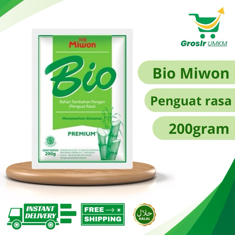 Grosir UMKM - Miwon - Penyedap Rasa Bio Miwon 200 Gram - MSG - Monosodium Glutamat 200gr - Bio Miwon