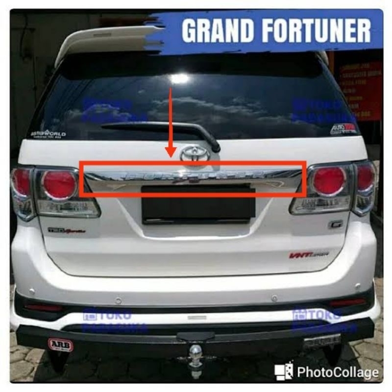 Trunklid Lis List Bagasi Grand Fortuner 2012-2015 Original Toyota