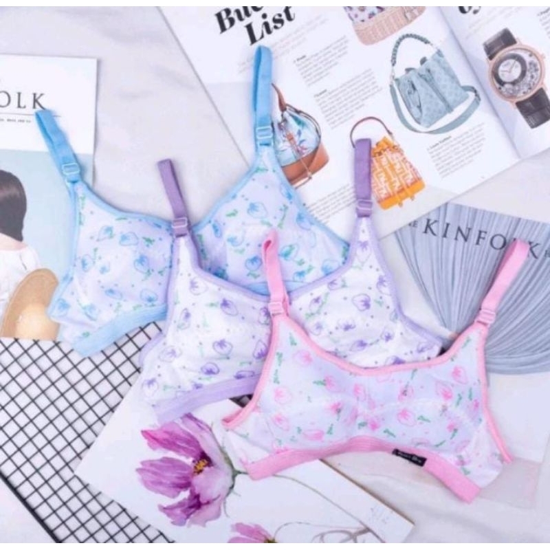 Sport Bra Anak ABG Remaja / BH Sport Remaja Tanpa Kawat dan Busa