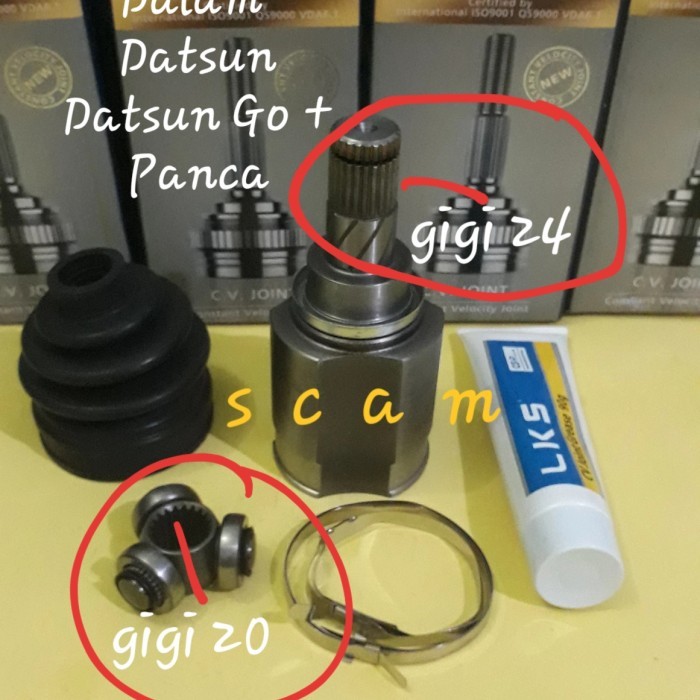 CV.Joint Luar As Roda Depan As Kopel Datsun Go Go+ Datsun Panca DALAM
