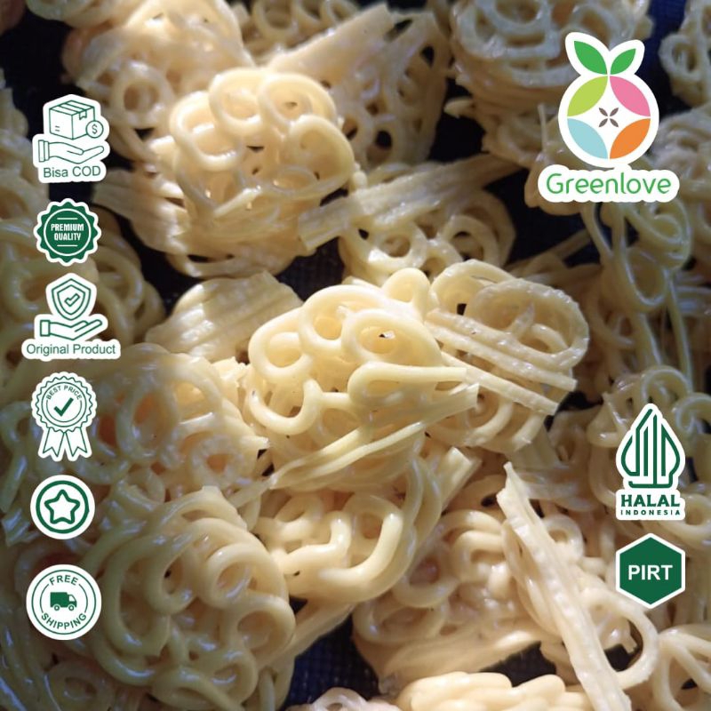 

krupuk kuning mini / krupuk mawar /krupuk seblak