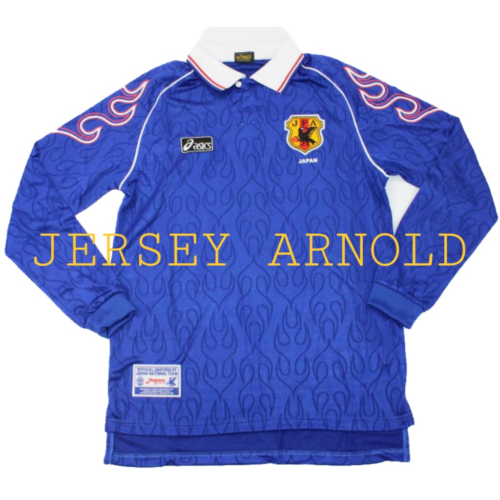 JERSEY JEPANG HOME KIPER RETRO XXL 2XL LS LONGSLEEVE LENGAN PANJANG TAHUN 98 MUSIM 1998 LENGAN API G