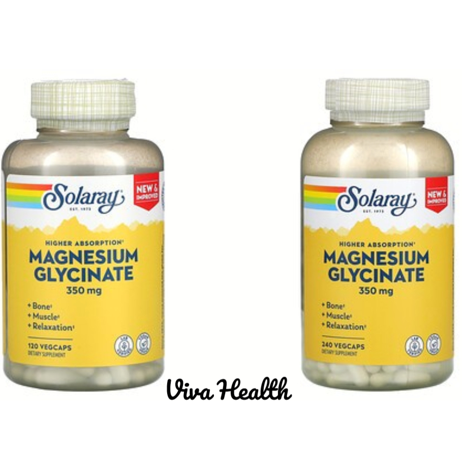 Solaray Magnesium Glycinate 350 mg / Magnesium Citrate 400 mg