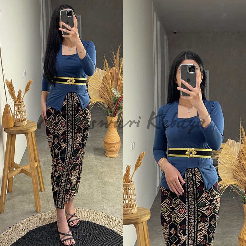 Kebaya Bali Set KAOS Navy