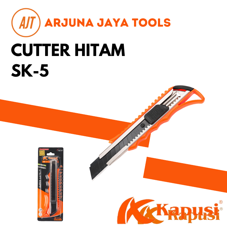 

Pisau Cutter Kapusi MATA HITAM TAHAN LAMA KUAT BAJA SK-5
