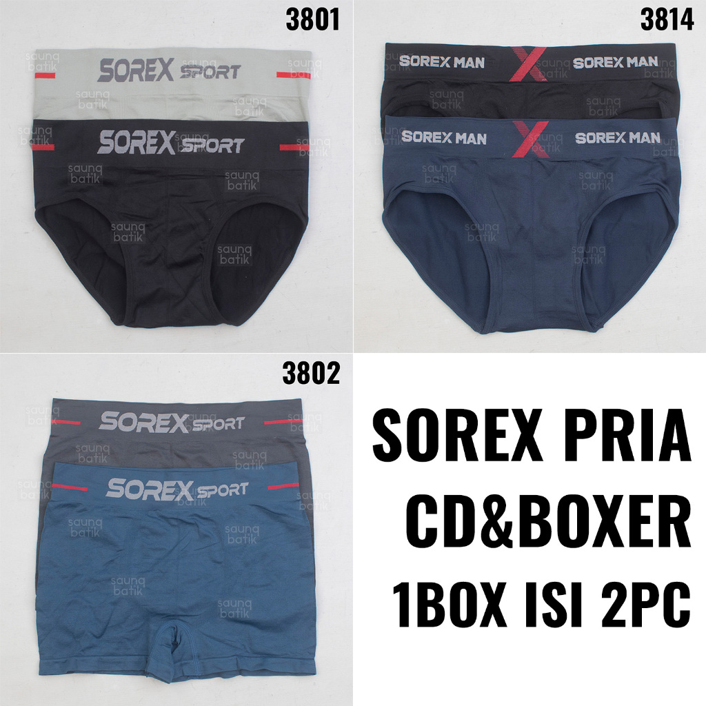 BOXER PRIA CELANA DALAM PRIA SOREX DEWASA COWOK