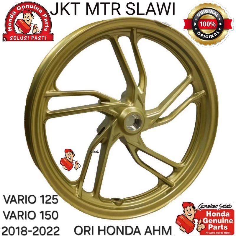 44650-K59-A70ZB Velg depan, pelek depan warna gold  vario 150 esp 2018-2022 vario 125 & 150 keyless 