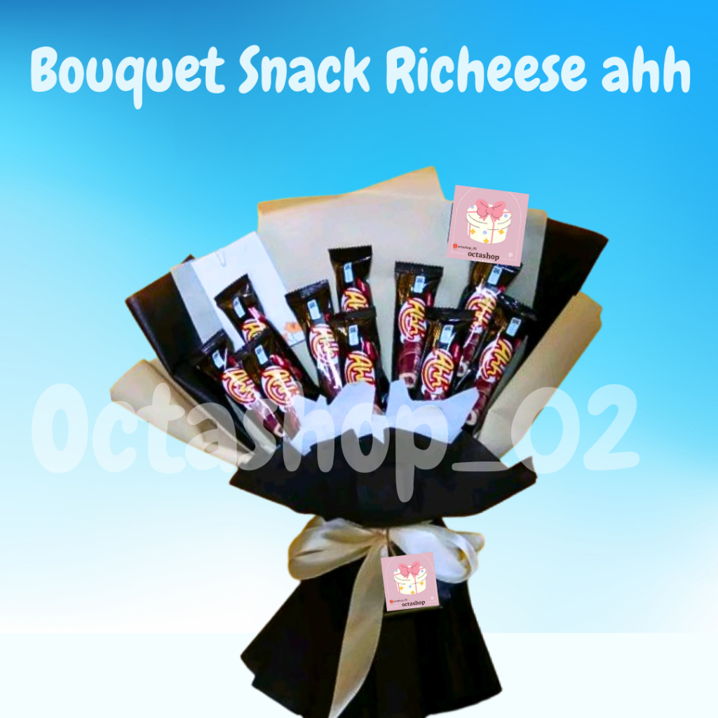 

FREE PACKING Bouquet Richesee ahh / Buket Snack untuk Wisuda / Hari Ibu / Ulang Tahun / Hadiah