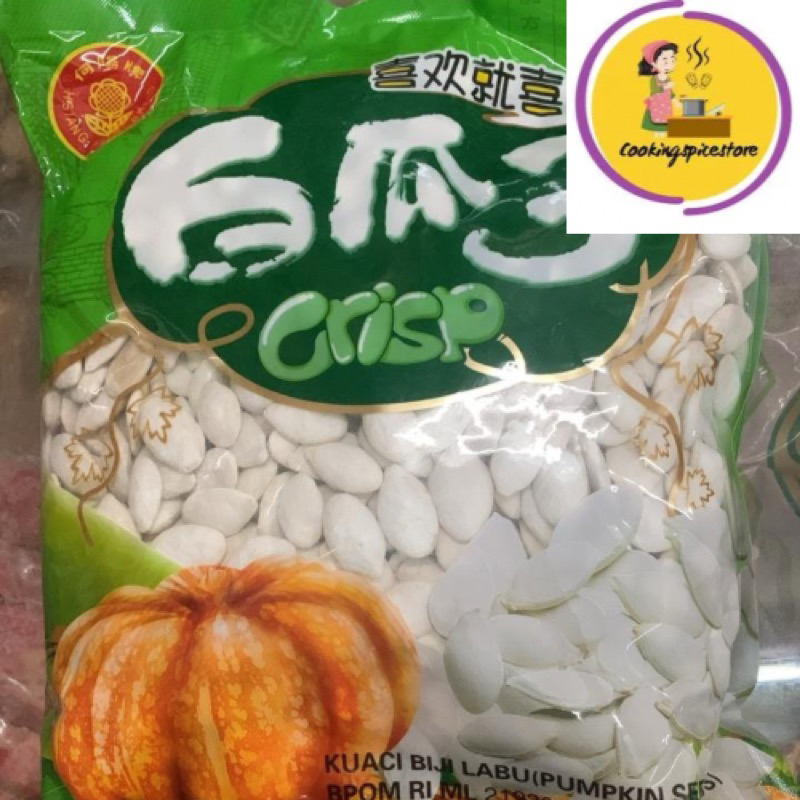 

Kuaci putih import Crips / pumpkin seed 1kg