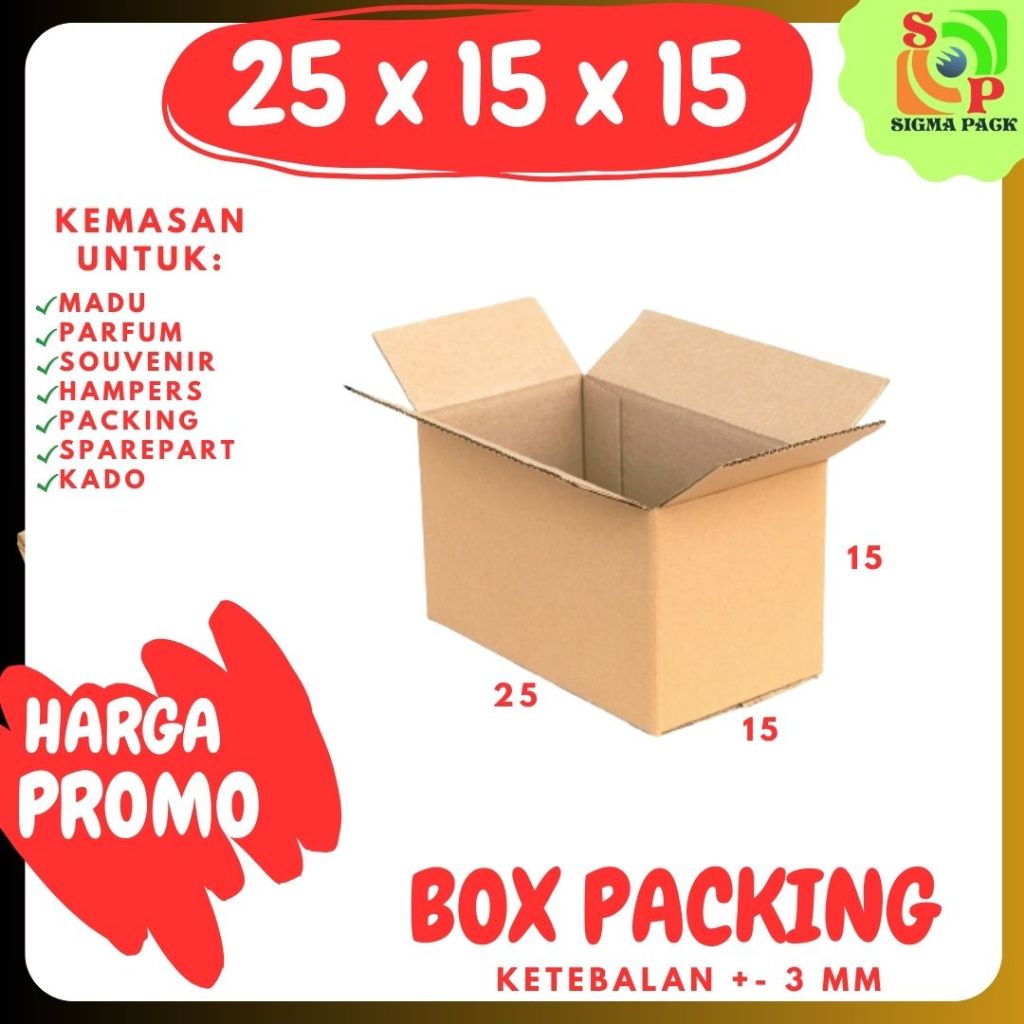

Kardus 25x15x15 Packing Olshop / Box 25x15x15 A1 / Dus 25x15x15 Kotak kardus botol Kemasan Box botol