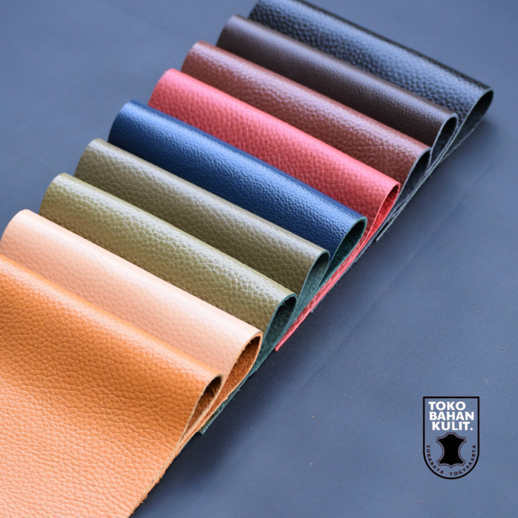 KULIT ASLI SAPI LEMBARAN MILLING MOTIF JERUK ukuran A4 (21cm x 30cm)
