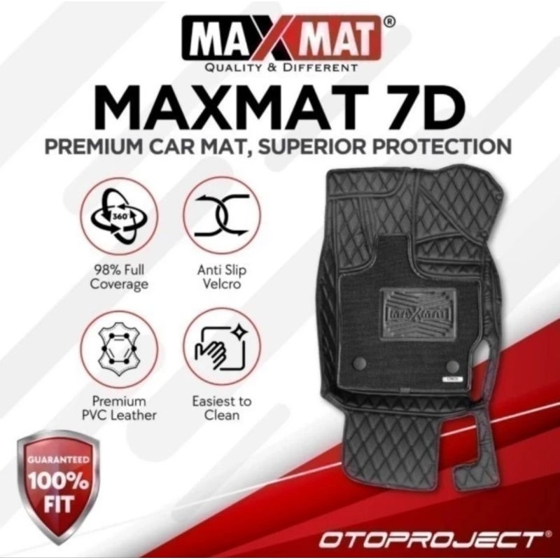 Karpet Maxmat 7D Otoproject INNOVA ZENIX Q HYBRID Full Bagasi + Coil Mat READY STOK