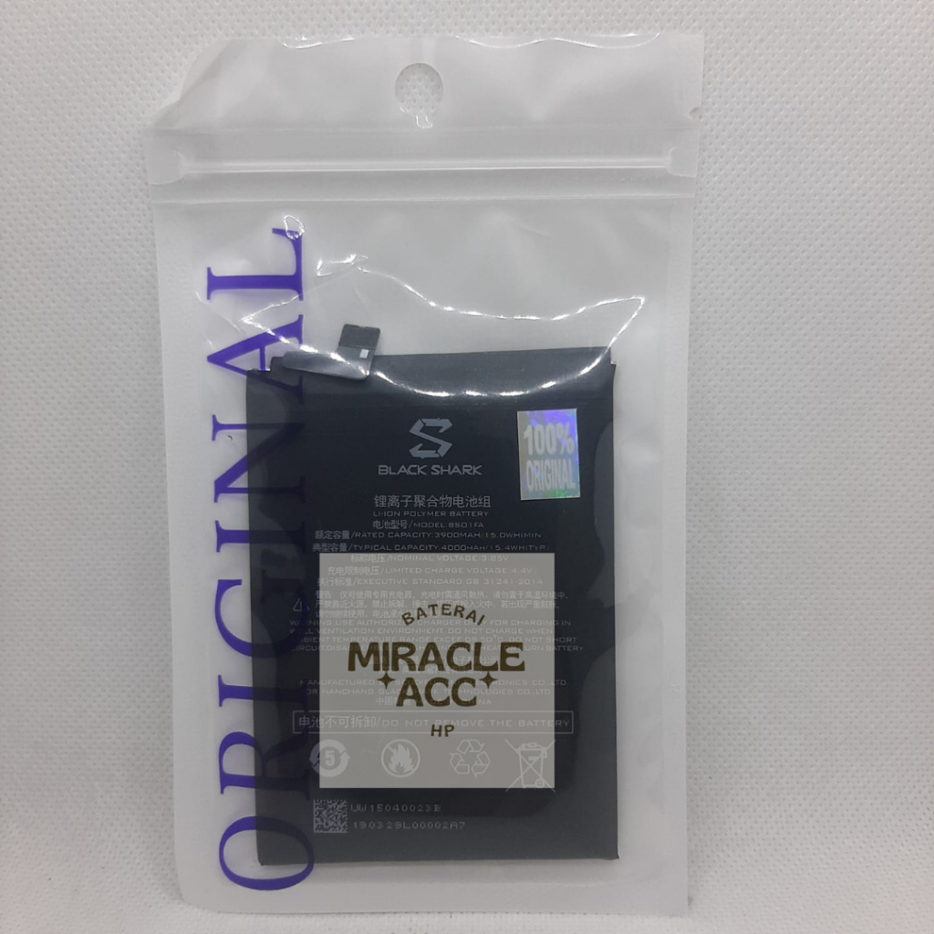 Original 100% Baterai Xiaomi Black Shark 1 BS01FA Battery Baterai hp