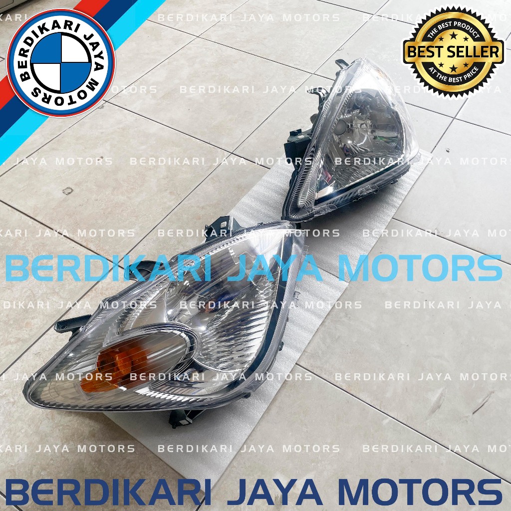 LAMPU DEPAN HEAD LAMP HEADLAMP LAMPU UTAMA AVANZA XENIA VVTI 2007 2008 2009 2010 2011 ORIGINAL DMAC 