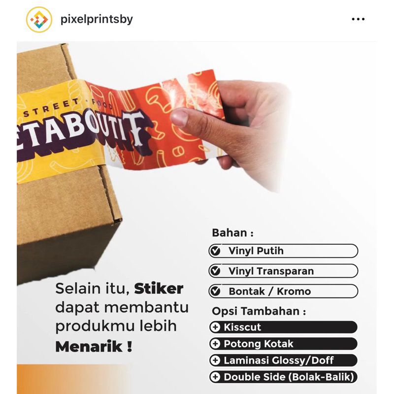 

Stiker cutting a3+ bahan vinyl anti sobek