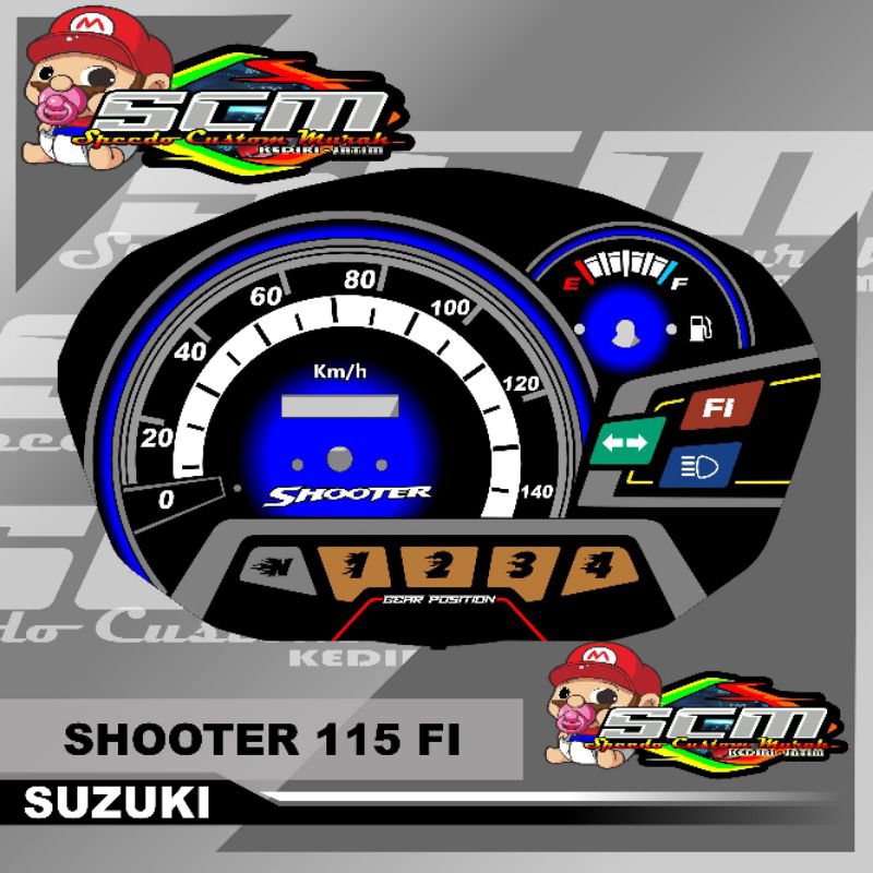 Papan speedometer suzuki shooter panel spidometer custom suzuki shooter