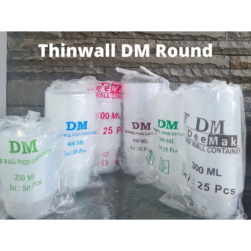 THINWALL DM bulat 200 300 400 450 500ml