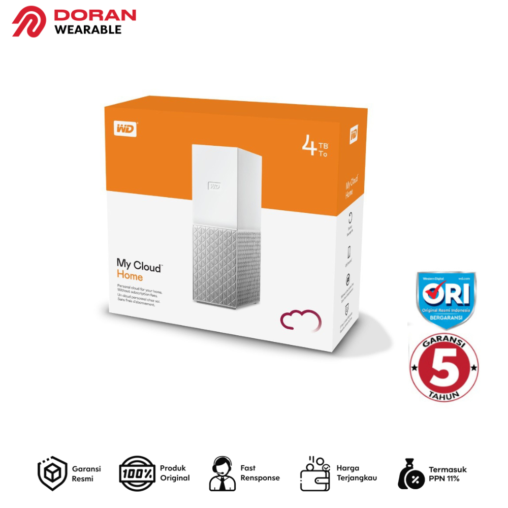 WD My Cloud Home 4TB  - HDD Personal Cloud Storage