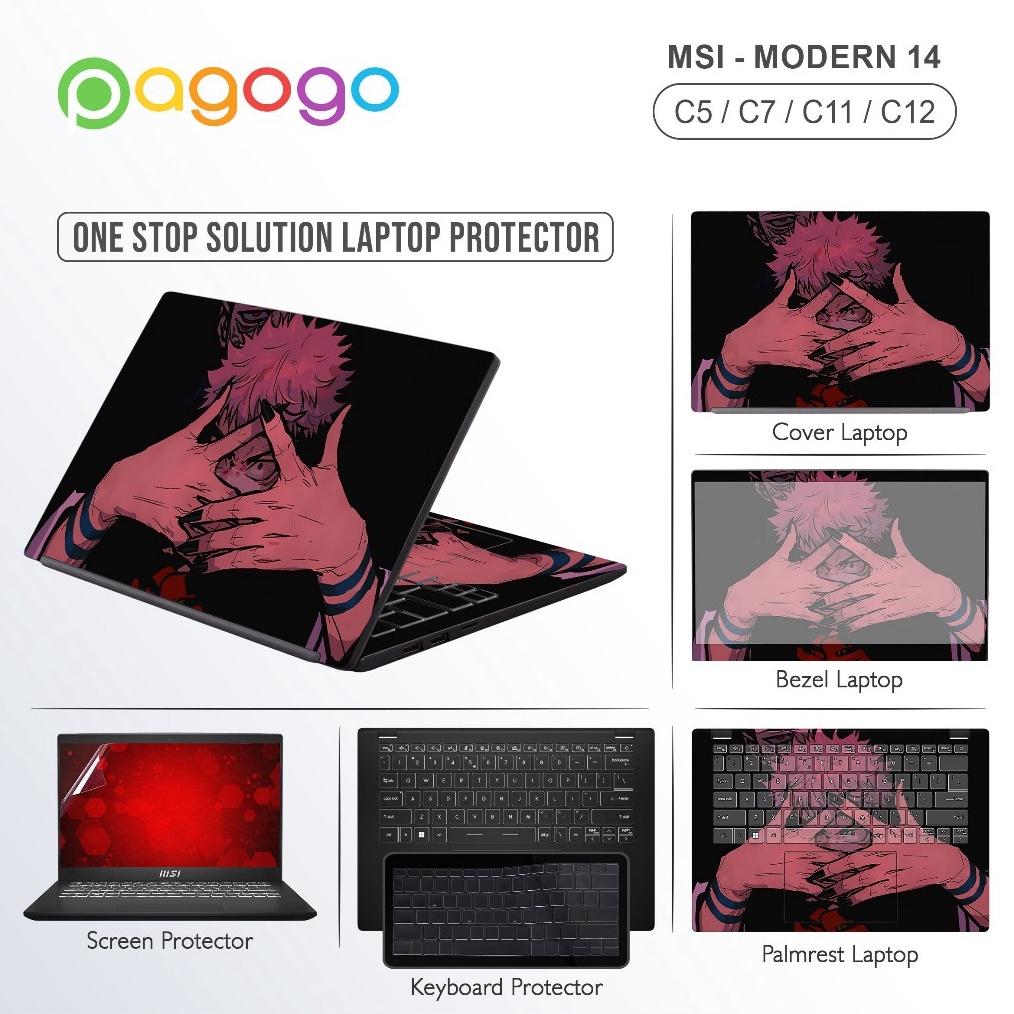 Screen Guard Skin Keyboard Protector Garskin Stiker Laptop Msi Modern 14 C5M C7M C11M C12M C12MO Mat