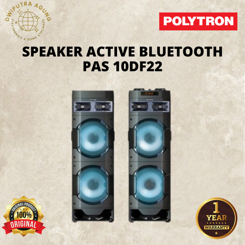 SPEAKER ACTIVEPOLYTRON PAS10DF22 PAS 10DF22 AKTIF SPEAKER POLYTRON ORIGINAL