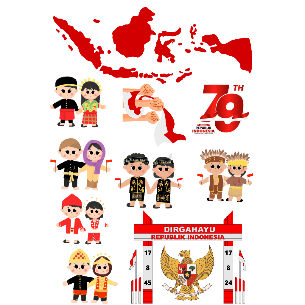 Hiasan Tumpeng Agustusan Dirgahayu HUT RI