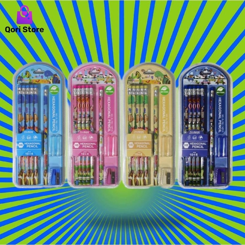 

Qori Store - Set Pensil Hexagonal Isi 14 Pcs / Pensil Anak 14 Pcs / Set Pensil Anak / Pensil Anak Set 14 Pcs