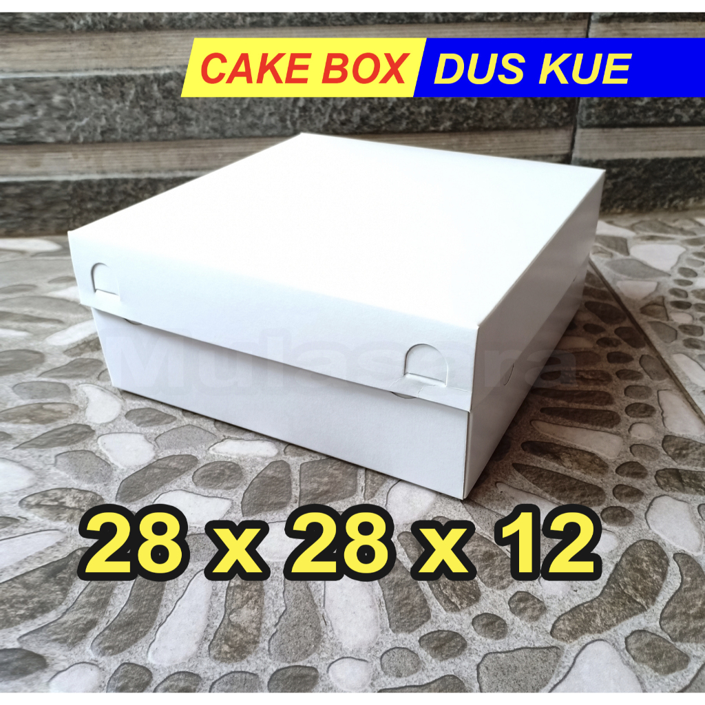 

Dus 28x28x12 / DUPLEX / 28x28 / Box Kue Ulang Tahun/ Cake Box / Kotak Roti
