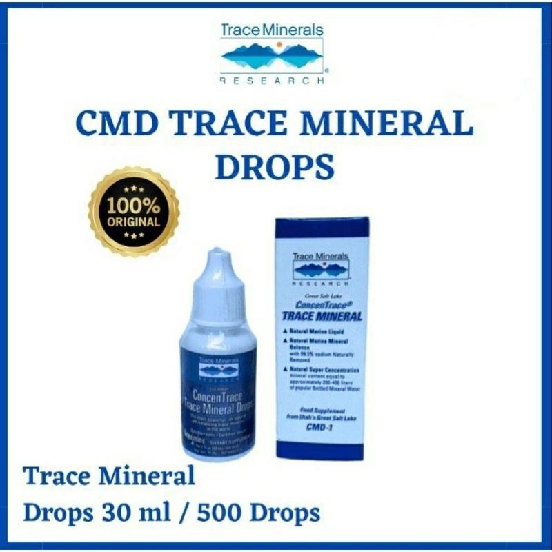 TRACE MINERALS CMD ORIGINAL 30ml 500 drops || SUPLEMEN MINERAL UNTUK KESEHATAN