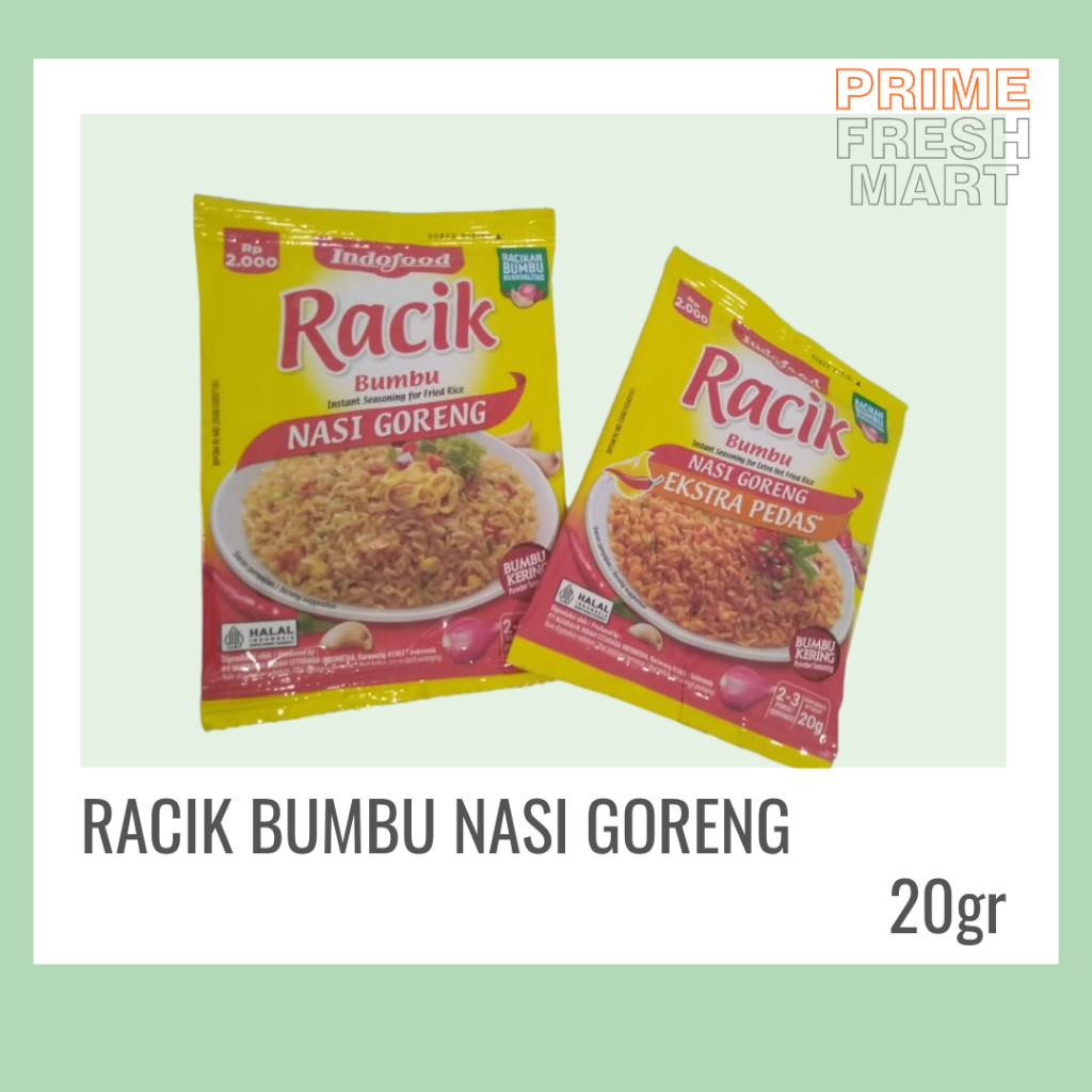 

Aneka Rasa Bumbu racik Nasi Goreng Kemasan 20gr