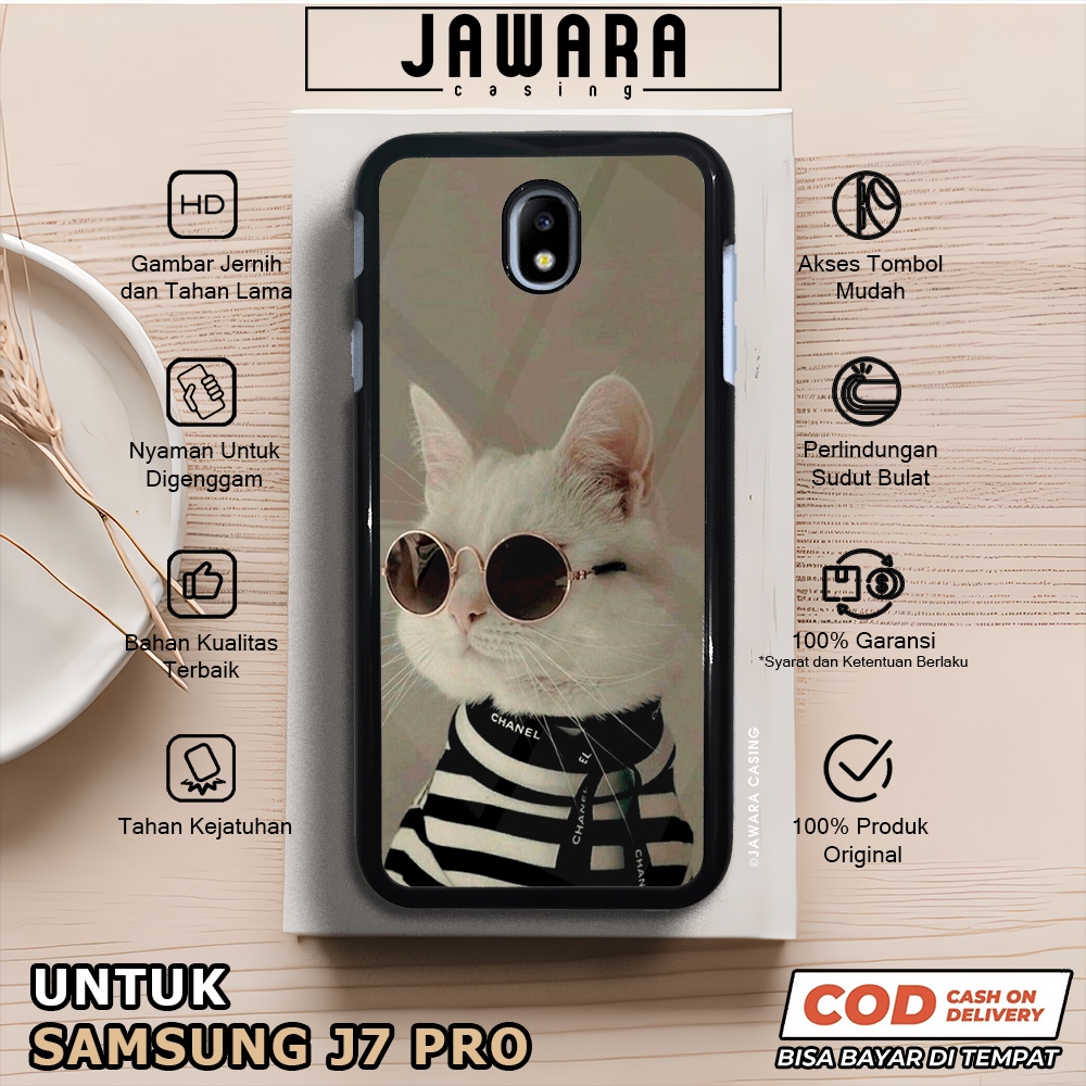 Case Samsung J7 Pro Casing Samsung J7 Pro [MEOW] Premium Case Glossy Case Hp Samsung Jawara Casing H