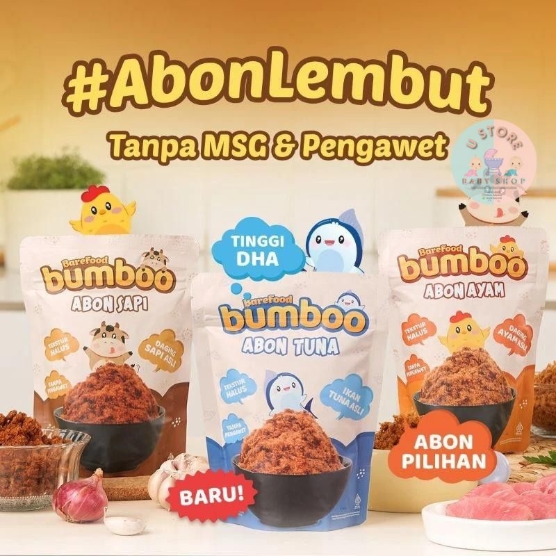 

BUMBOO Abon Sapi Ayam Mpasi Abon Sapi dan Ayam Non MSG BUMBOO Abon Asli / Tekstur Lembut Mpasi Si Kecil / Sumber protein / Mpasi Tanpa pengawet