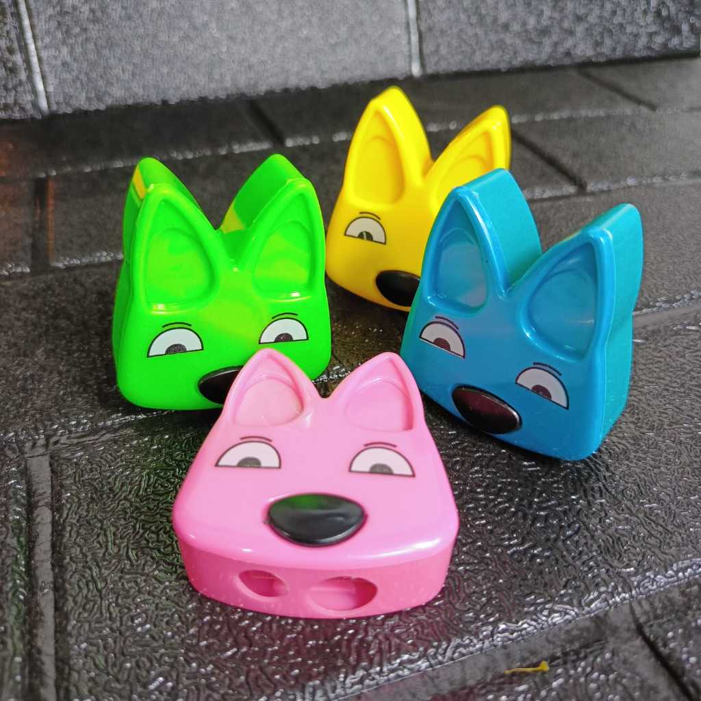 

Sharpener / Rautan / Orotan Tanggung 2 Lubang Karakter Kepala Binatang