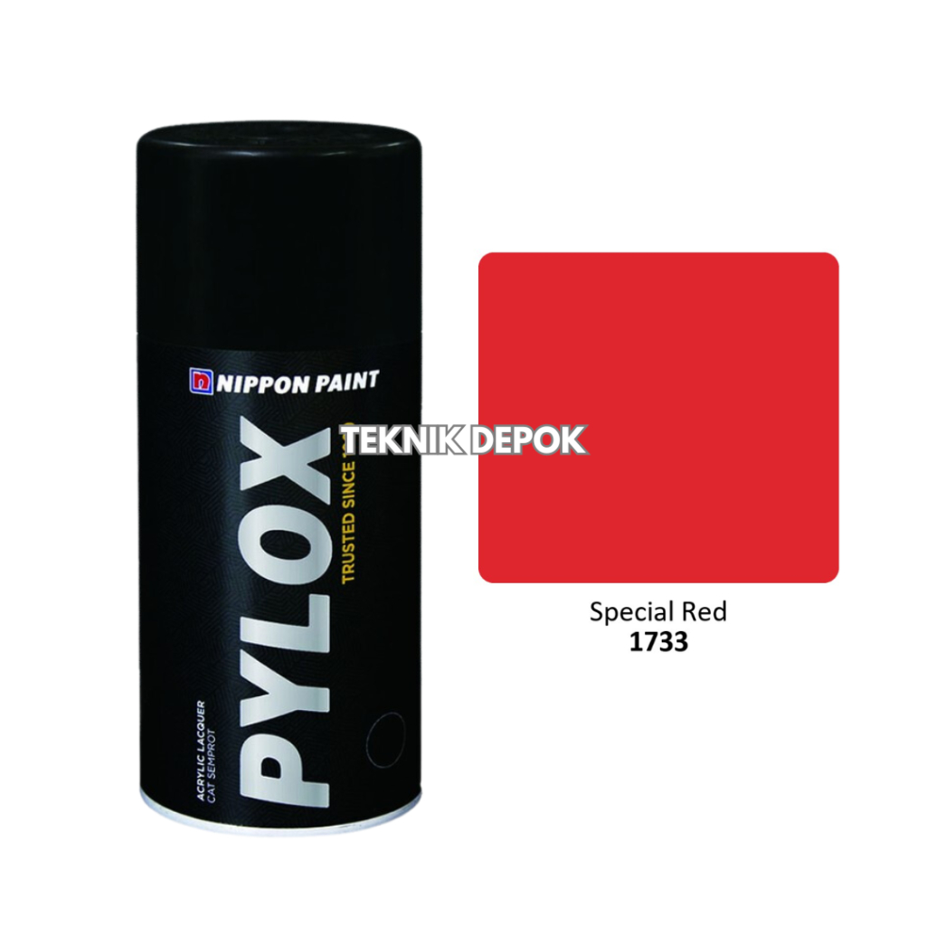 Pylox 1733 Special Red Solid Colours Cat Semprot Spray Paint Pilok Pilox Pylok 300 CC Merah