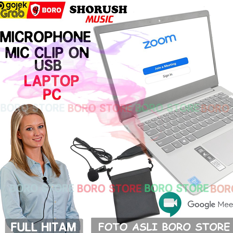 Shorush Microphone HDL 2 Mixer 65mm For MC Wedding Zoom Meeting Recording Streaming Gaming Conferenc
