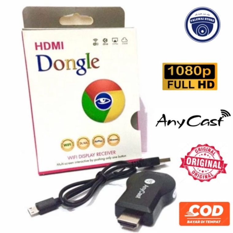 Dongle HDMI anycast wifi reciever Alat menampilkan hape ke Layar TV LCD LAPTOP PC PROYEKTOR a H5W4