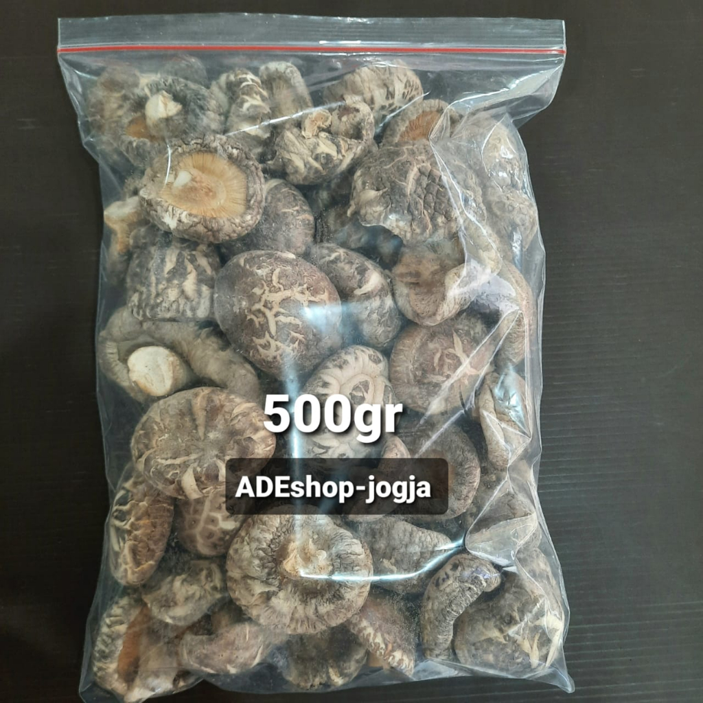 

jamur kering hyoko hioko shitake yoko dried mushroom siangku 500 gr payung import xiang gu