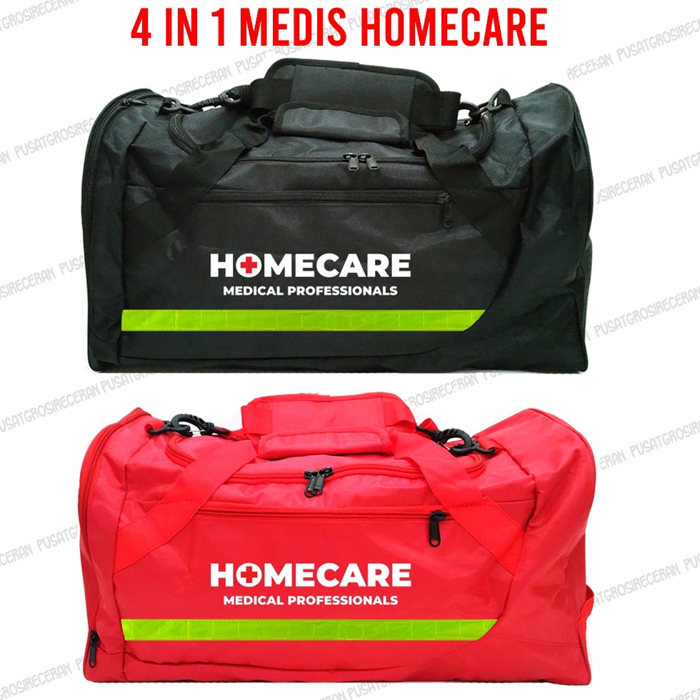 BURUAN SERBU 4IN1 HomeCare Jumbo Medical Bag Travel Tas Medis P3K Ransel Jinjing Handbag Home Care T