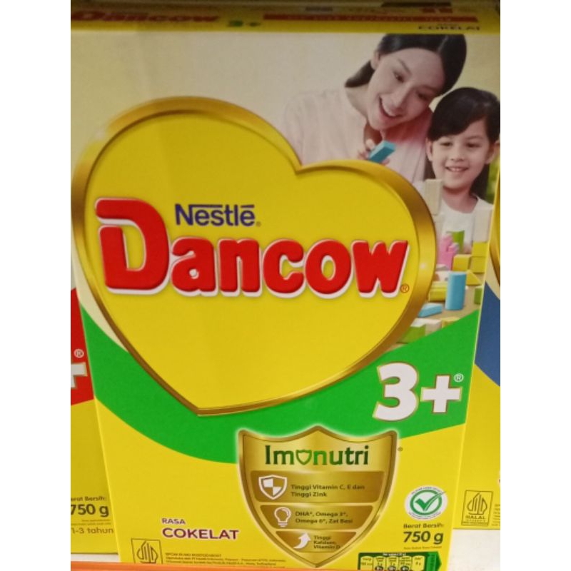 

DANCOW 3+ Rasa Cokelat Kemasan 750gr ImuNutri