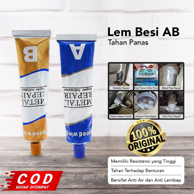 Lem Besi Super Kuat Tahan Panas Original