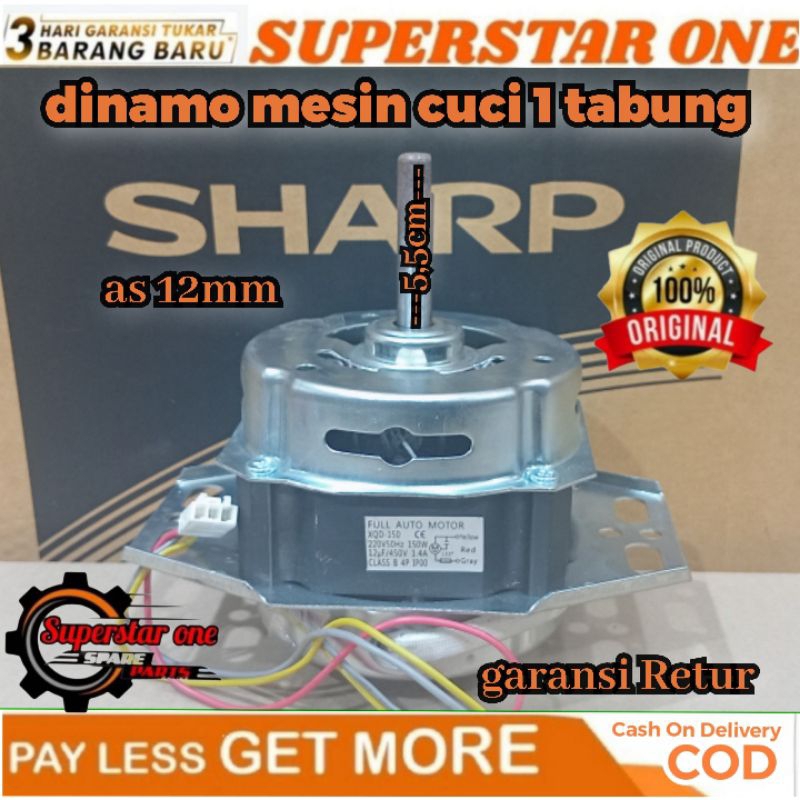 dinamo 1 tabung mesin cuci sharp original