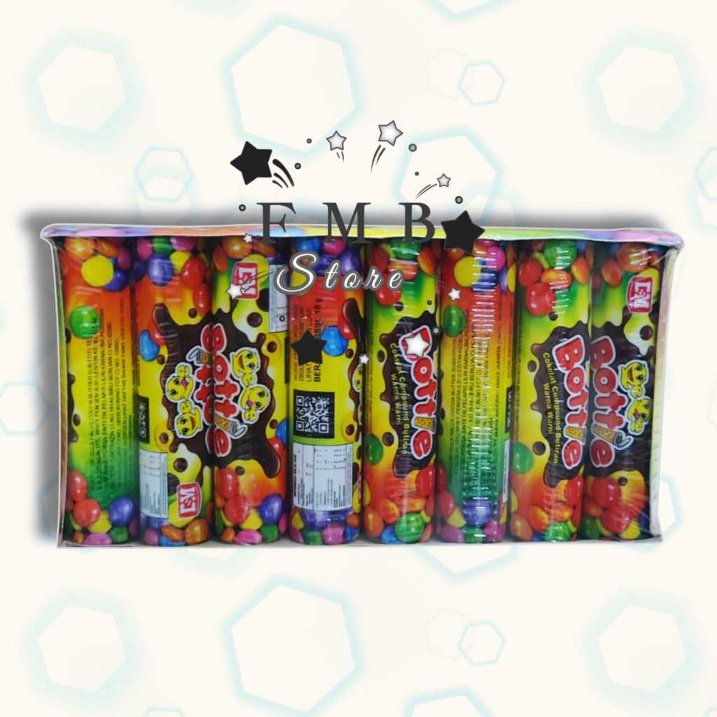 

RB22 BOTTIE COKLAT COMPUND BUTIRAN WARNA WARNI SMILE BOTTLE BOX ISI 24PCS X 10gr