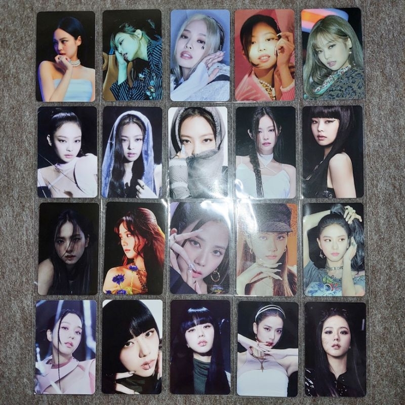 PHOTOCARD OFFICIAL JENNIE JISOO BLACKPINK | BORN PINK X FLIMTY