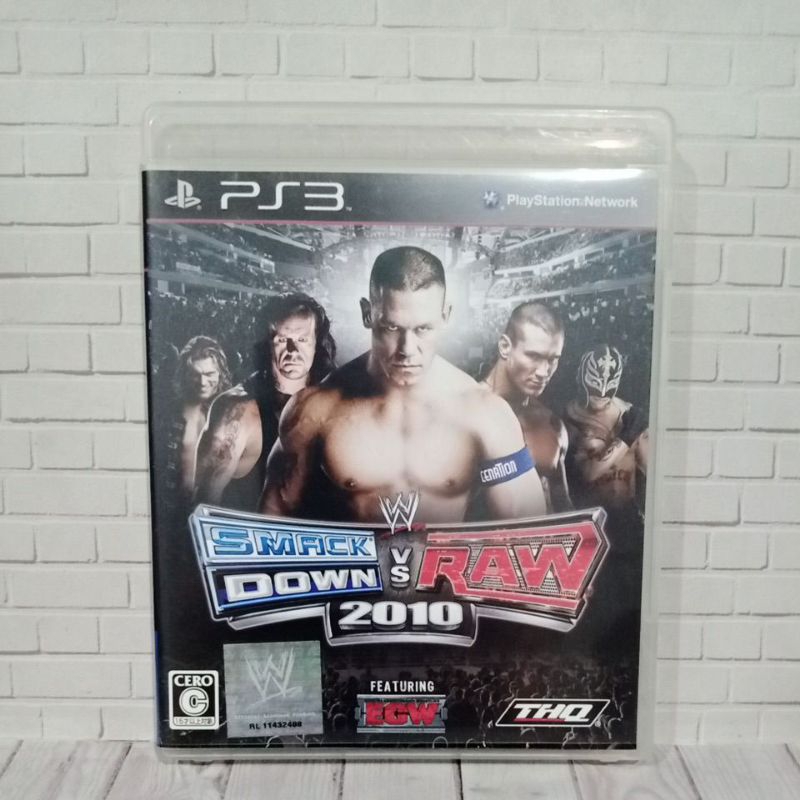 BD CD KASET ORIGINAL PS3 WWE Smackdown VS raw 2010 USA Bahasa Inggris Lengkap Manual Book