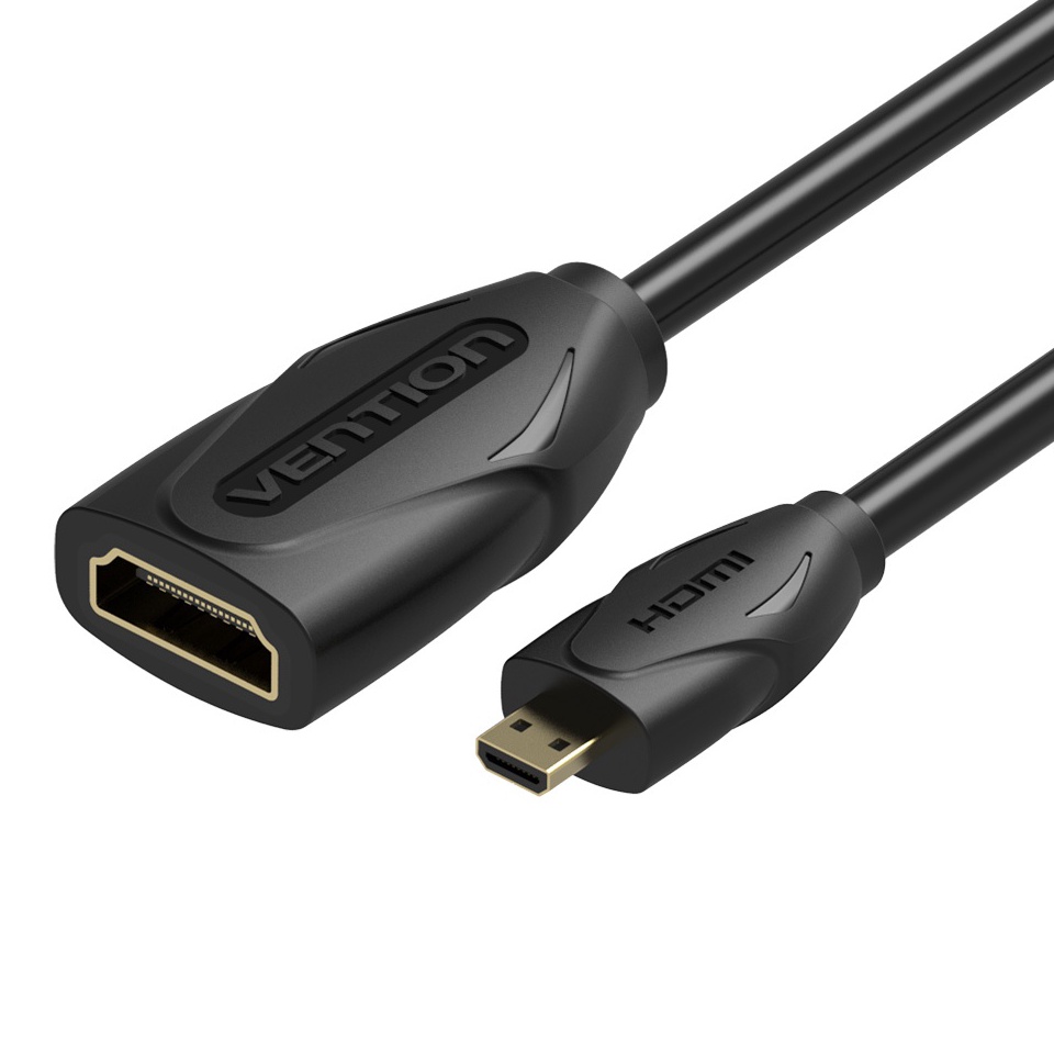 KODE E54L Vention ABB Kabel Micro HDMI Male to Standard HDMI Female