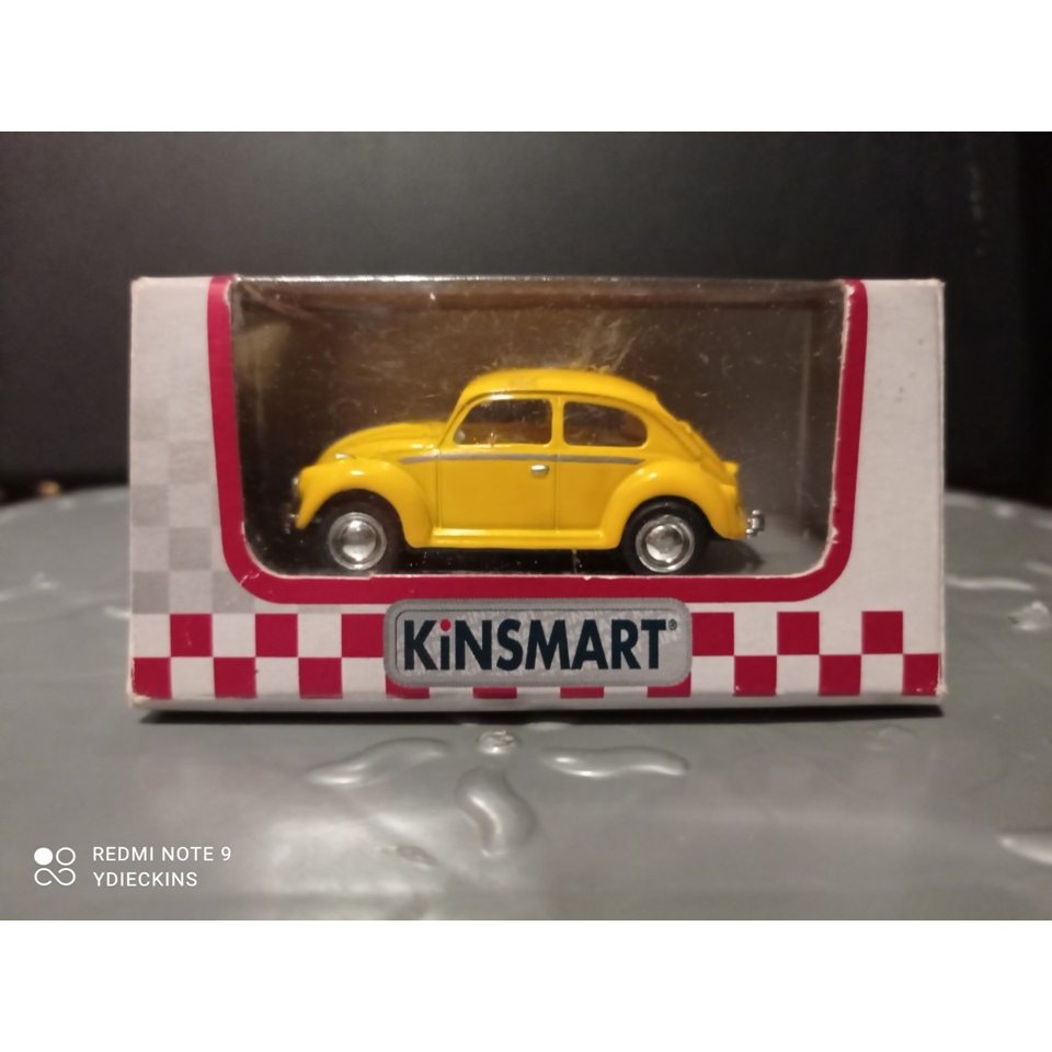 Diecast Kinsmart Mini Mobil Volkswagen Classical Beetle - Yellow