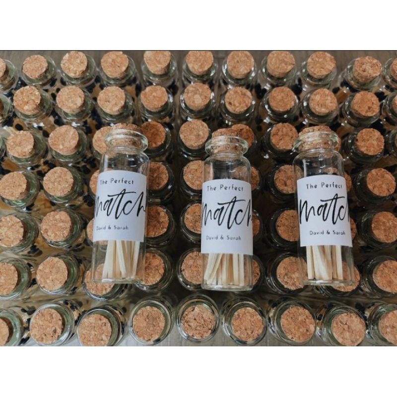 Custom Souvenir Matches Bottle - Korek Api Kayu