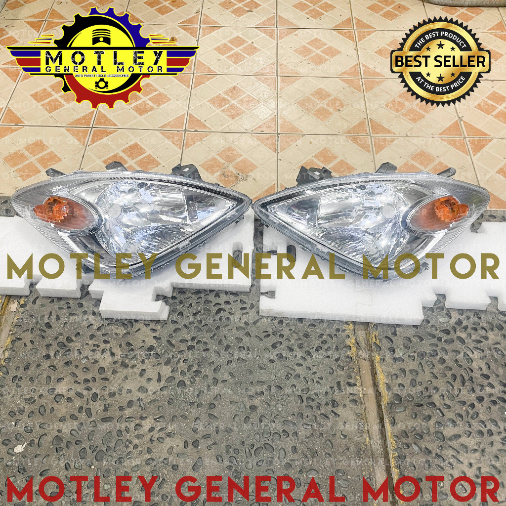 LAMPU DEPAN HEAD LAMP HEADLAMP LAMPU UTAMA TOYOTA AVANZA XENIA OLD LAMA 2002 2003 2004 2005 2006 200